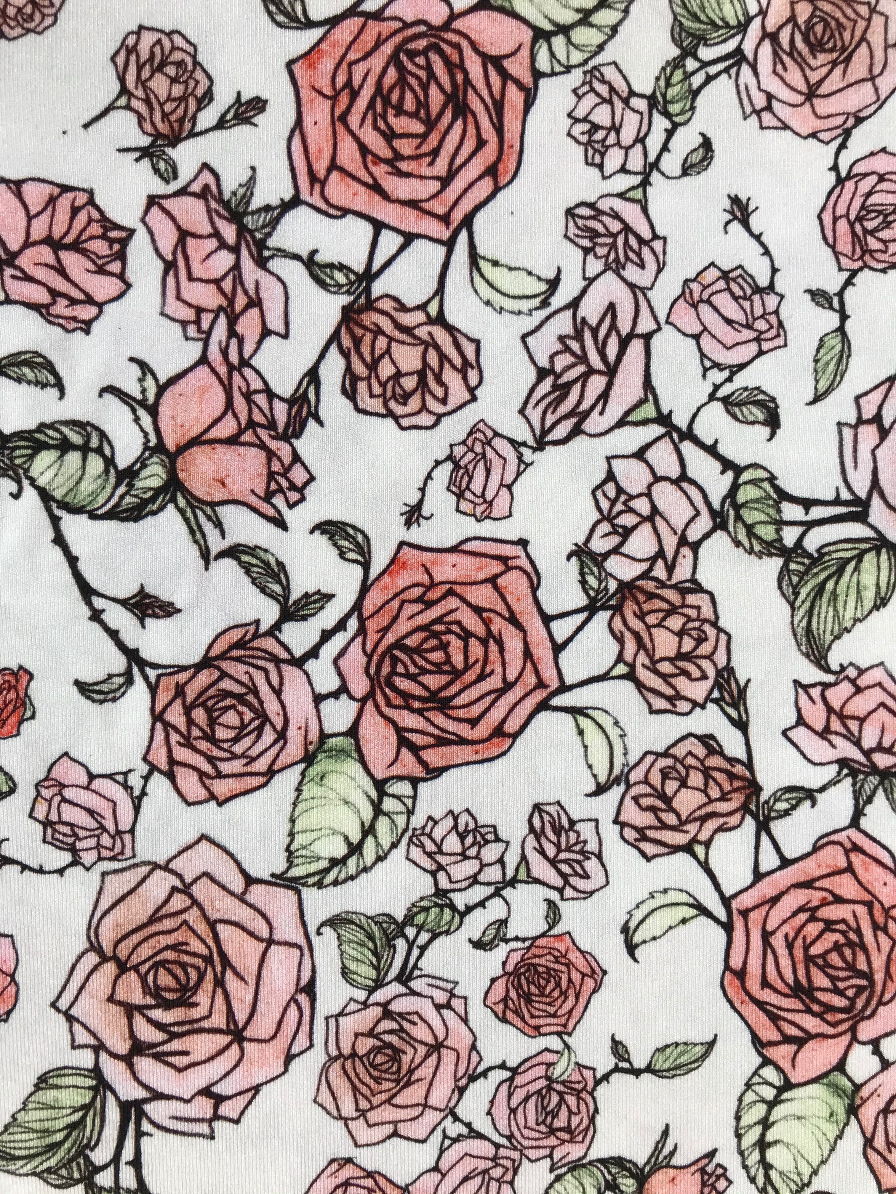 T-shirt  estampado Rosas