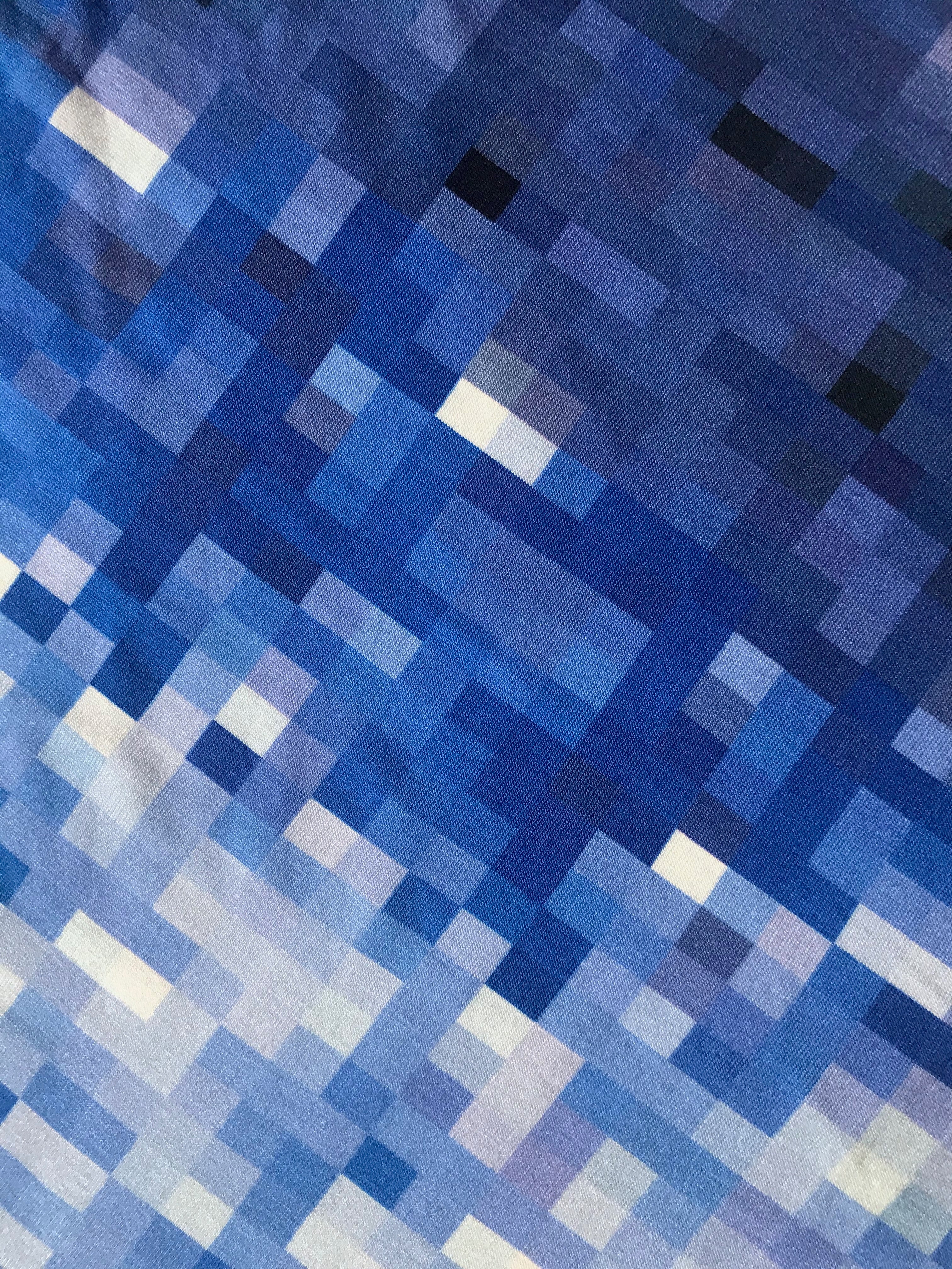 Babero estampado Pixeles azules