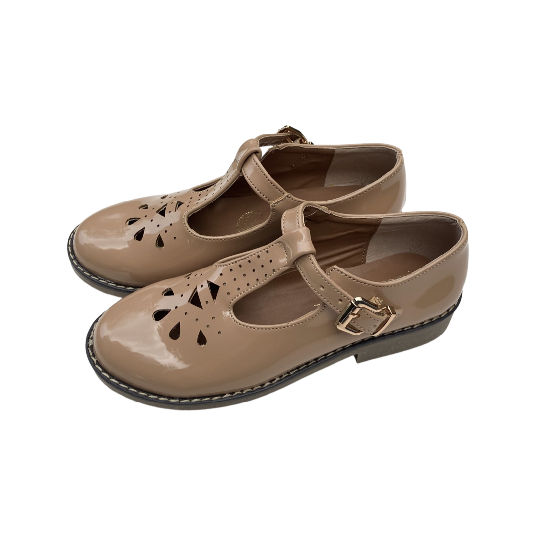 ZAPATOS GOMA CHAROL NUDE