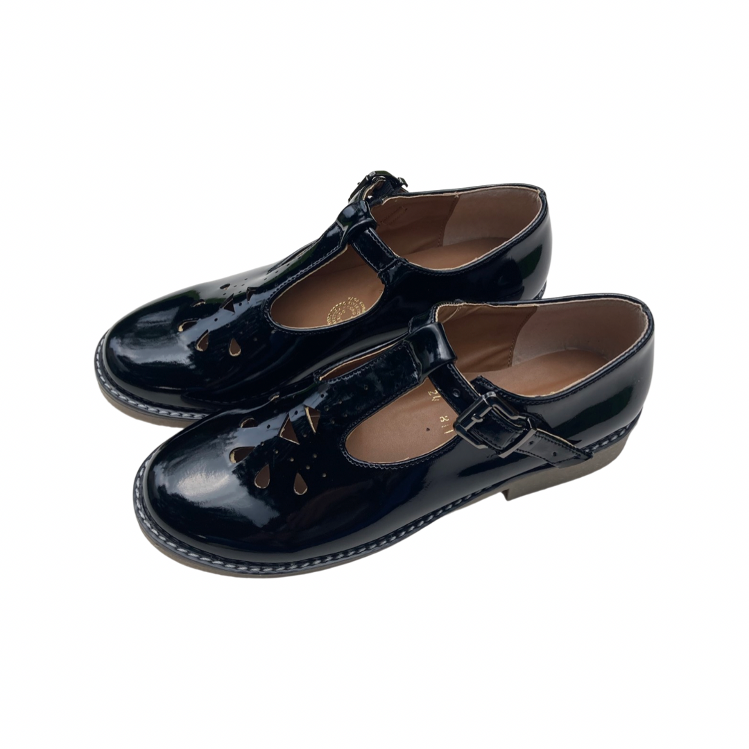 ZAPATOS GOMA CHAROL NEGRO