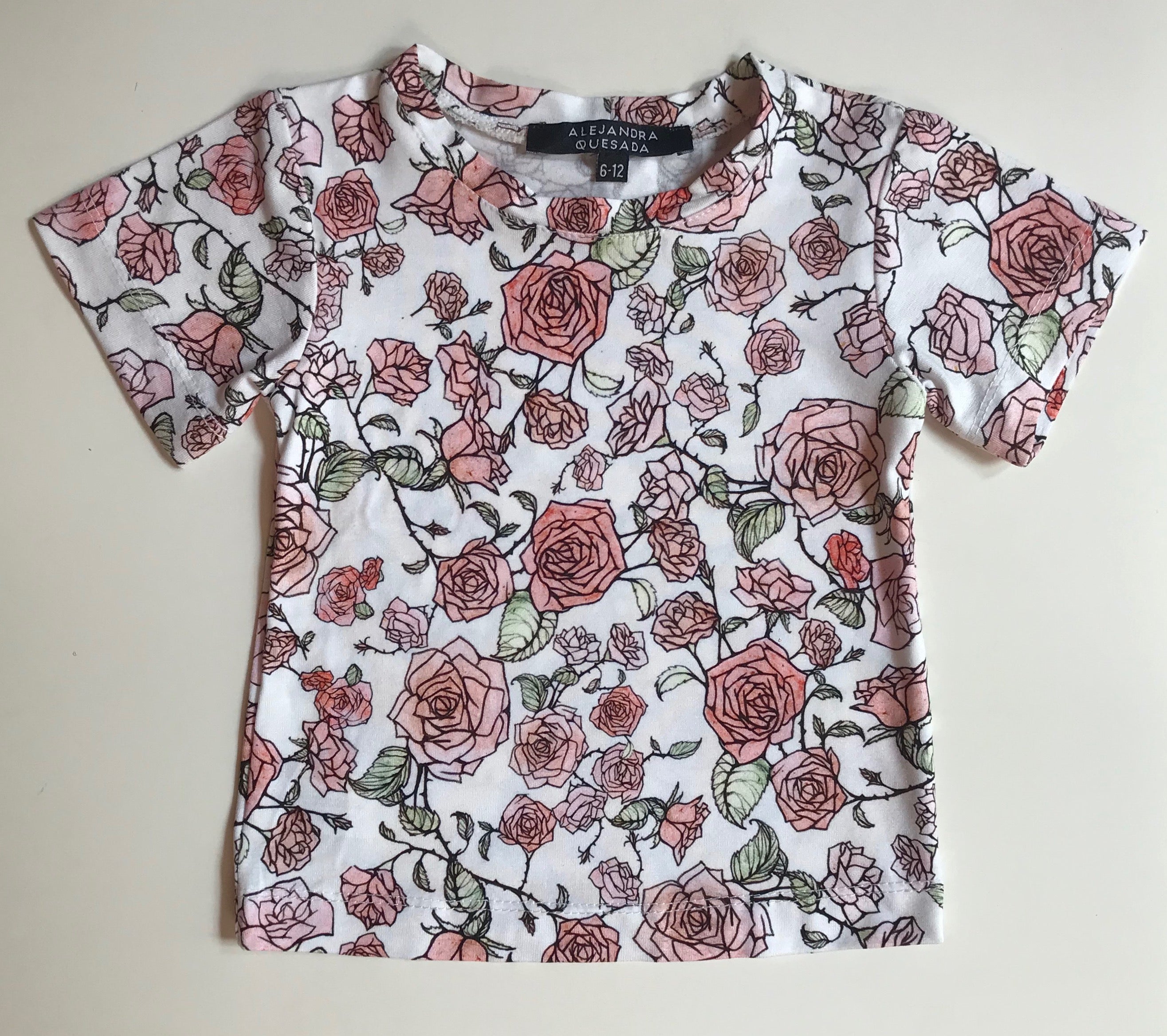 T-shirt  estampado Rosas