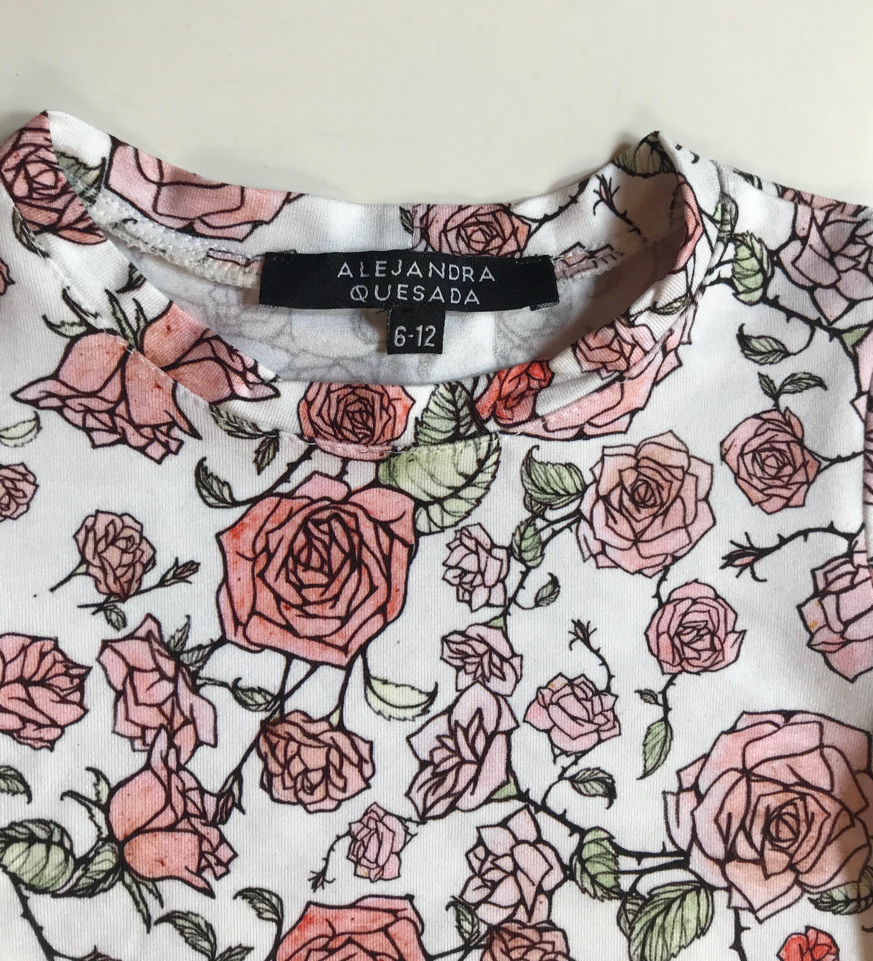 T-shirt  estampado Rosas