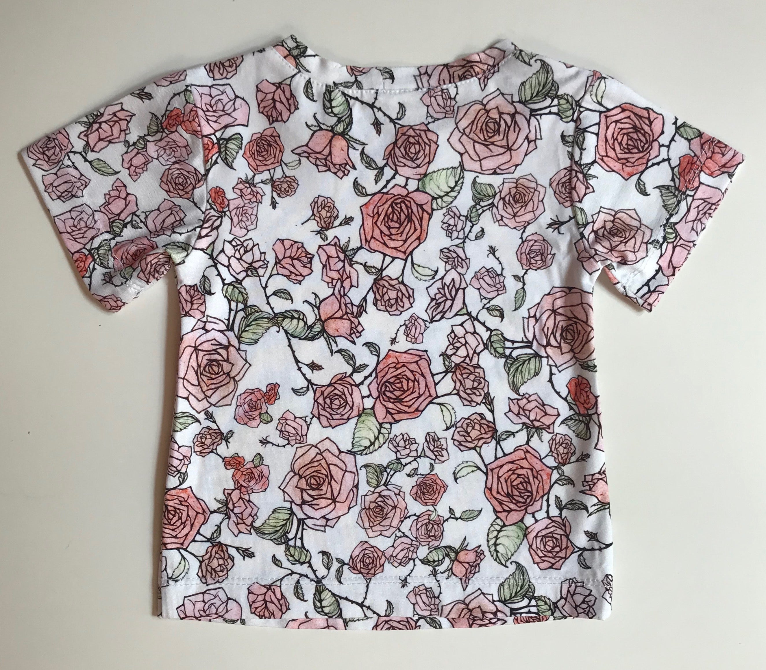 T-shirt  estampado Rosas