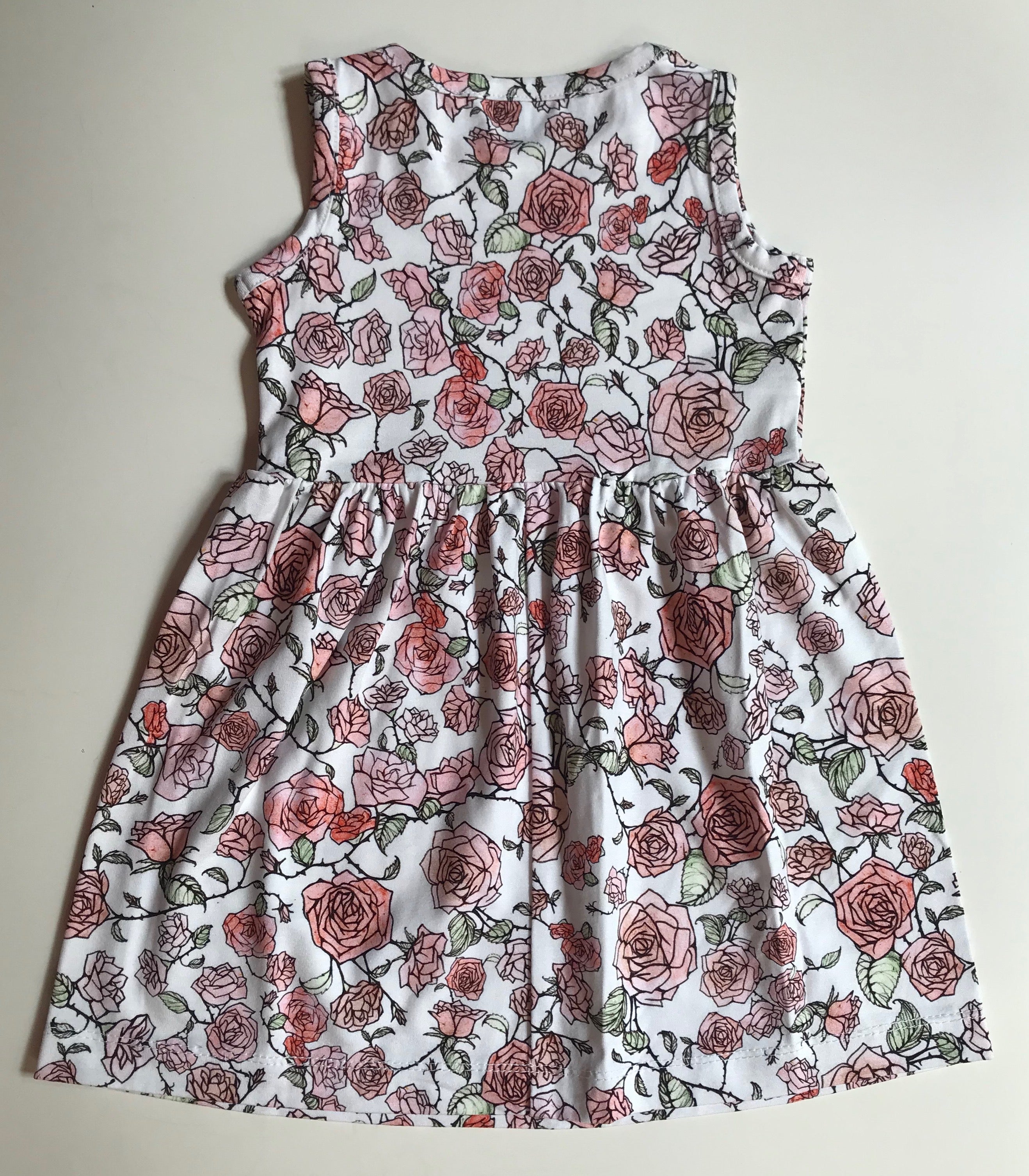 Vestido estampado Rosas