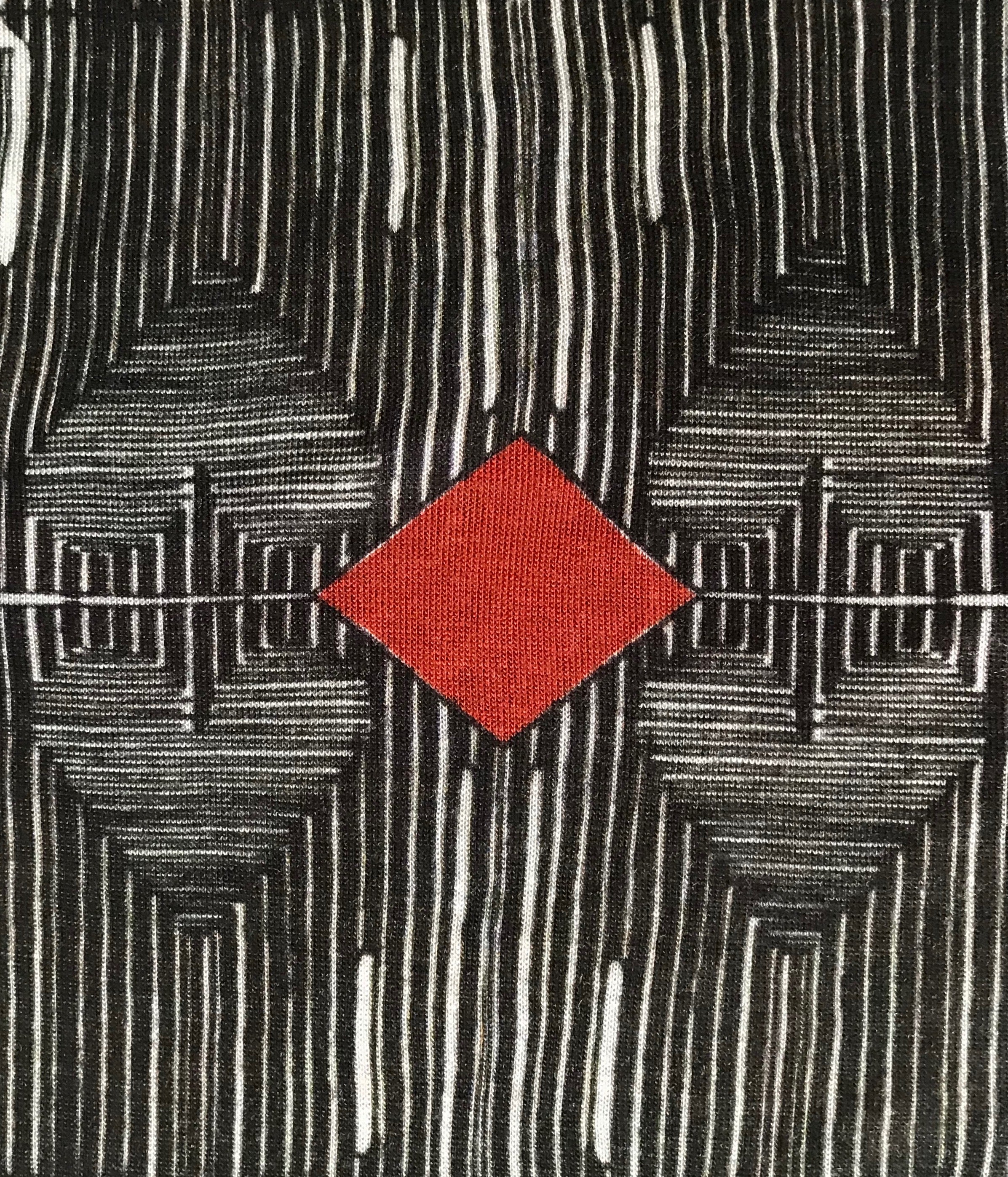 Babero estampado Lineas corazones