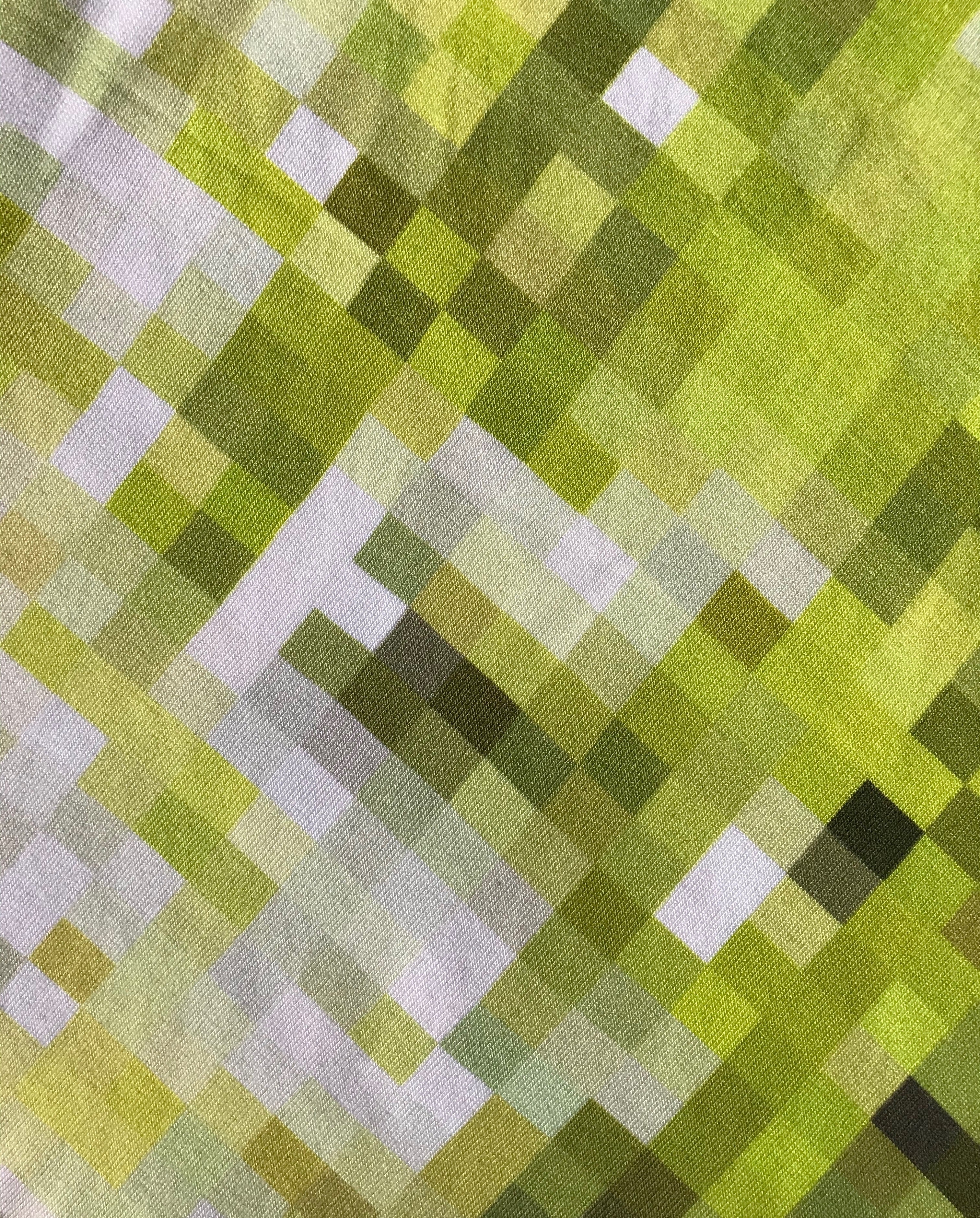 Babero estampado Pixeles amarillos