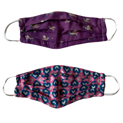 Cubrebocas estampado  Unicornios + Penrose