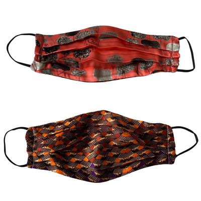 Cubrebocas estampado  Árboles Rosas + Caras