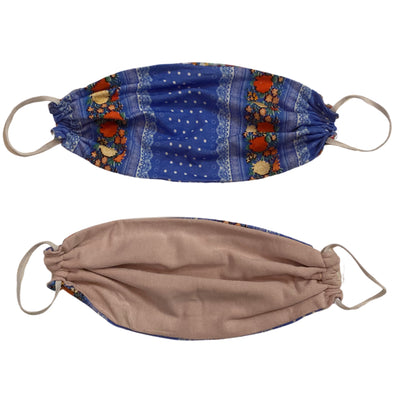 Cubrebocas estampado  Flores + Rosa