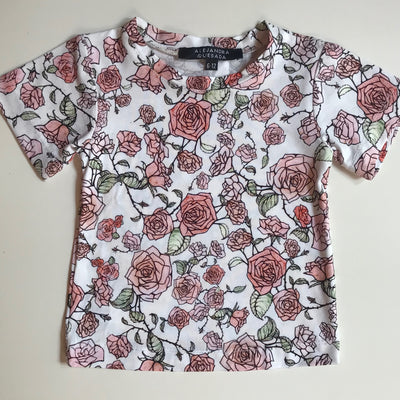 T-shirt  estampado Rosas