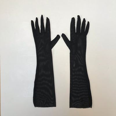 Mesh Black Gloves