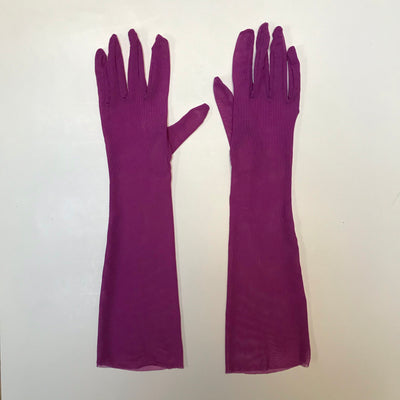 Magenta Mesh Gloves