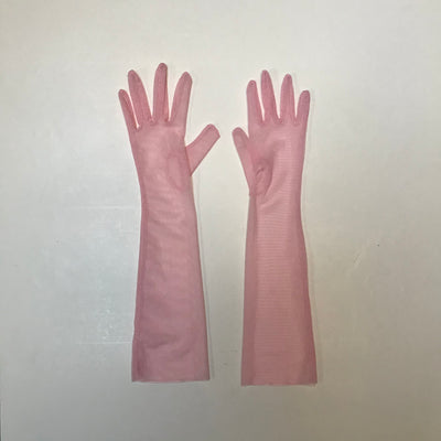 Mesh Pink Gloves