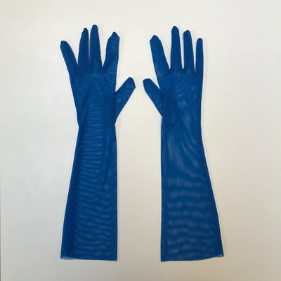 Mesh Blue Gloves